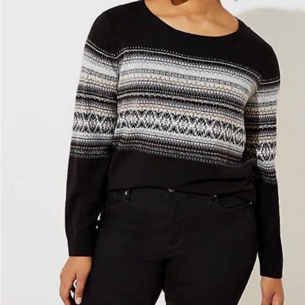 Loft Fairisle Beaded sweater